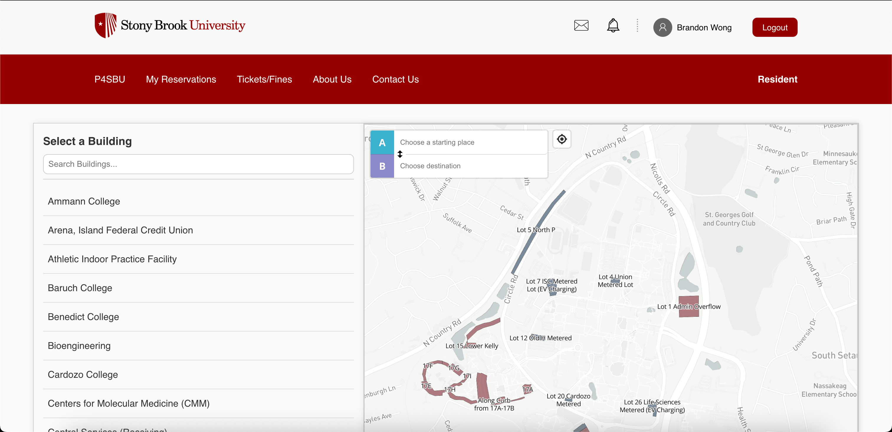 Screenshot of Smart Parking System